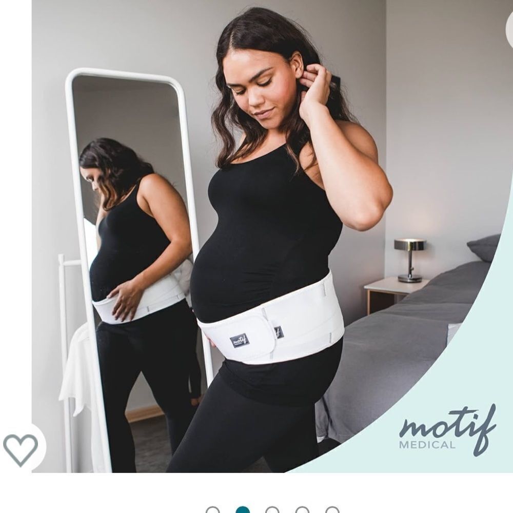 Motif Medical, Pregnancy Support Band, Abdomen White - Medium NWT IN‎ PKG